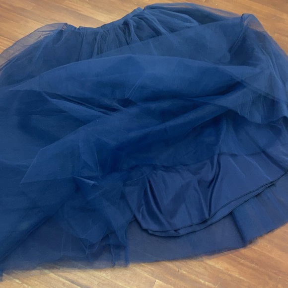 XXL Layered lace full skirt crinoline petticoat costume dance NWT Royal Blue - Picture 1 of 7